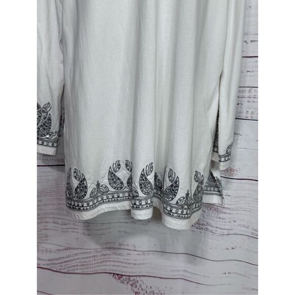 inc international concepts sequin tunic dress white pima‎ cotton 2x - Picture 3 of 9